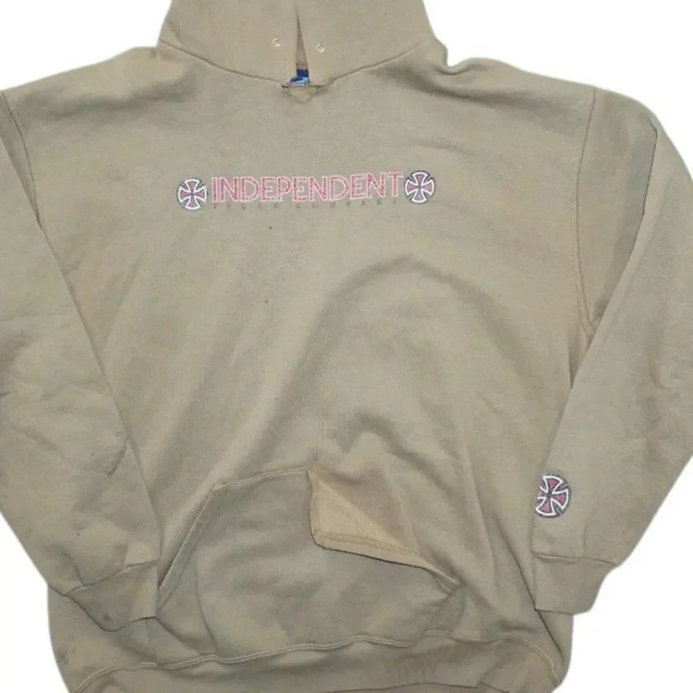 Vintage Independent Trucks Skateboard Hoodie Made in USA NHS Santa Cruz Size L